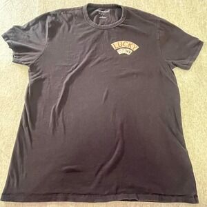 Lucky Brand Aces Over Eights Black graphic tee  Men's Large